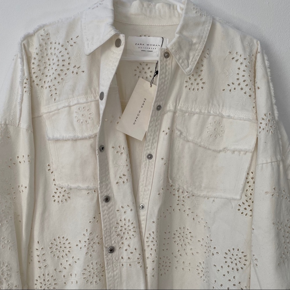 Zara White Demi Jacket